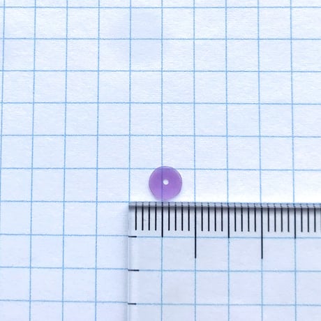 スパンコール ゼラチン製 亀甲　5mm（coha025 パープル）【0.5g】