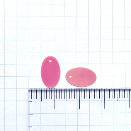スパンコール・楕円型  約13×8mm（ coha100　マットローズ）【0.4g】