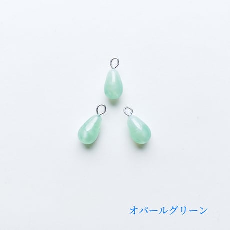 カン付きドロップビーズ（FJ089　クールカラー）