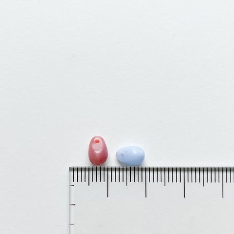 ドロップビーズ S (FEG1305 Φ5mm×7mm) 【単色・2個セット】