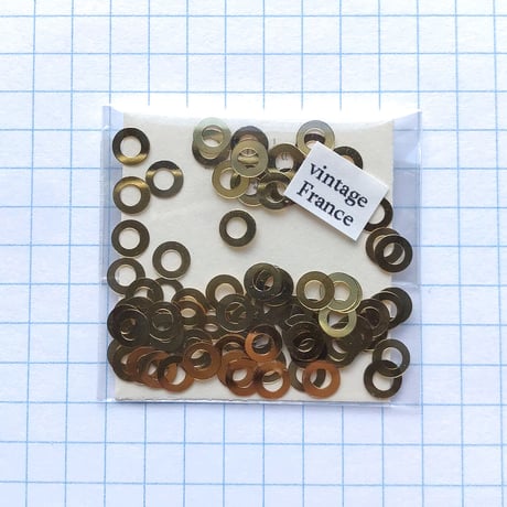 スパンコール リング　5mm（FSCA259 ゴールド）【0.3g】