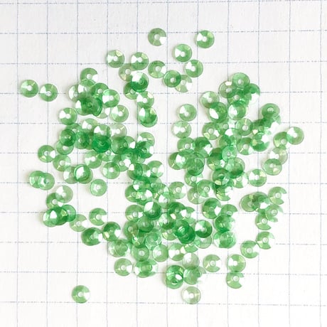 スパンコール 亀甲 3mm（FFS283　グリーン）【0.3g】
