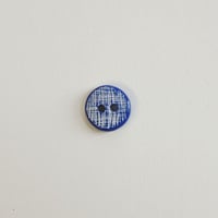 チェック柄ボタン 12mm (JB75604 ネイビー)