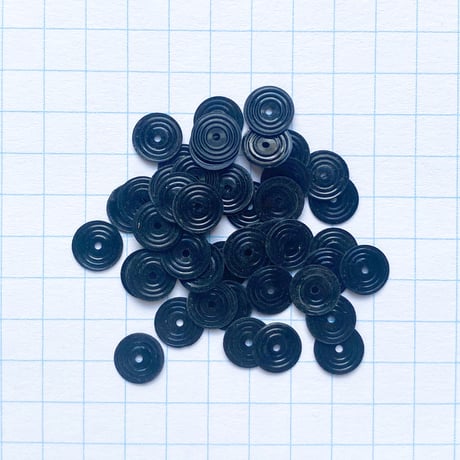 スパンコール ゼラチン製　6mm（coha276 ブラック）【0.4g】