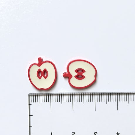リンゴボタン (JB707038 14mm×13mm)