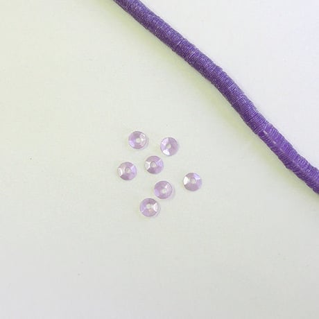 糸通しスパンコール 3mm 亀甲 （MFP1502C302　パープル）【1本】