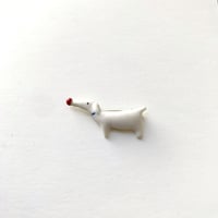 ののむらみなみ　陶器ブローチ（散歩）＊専用箱入り