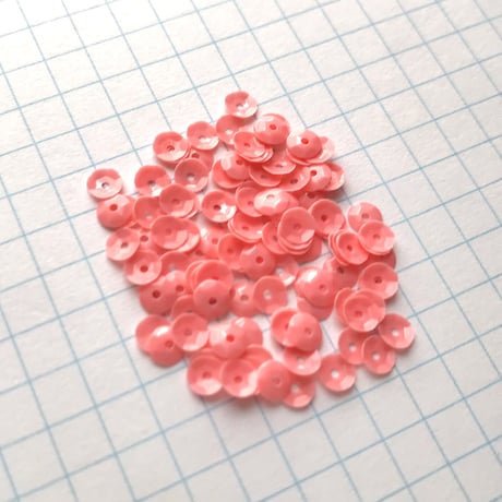 スパンコール 亀甲 4mm（FFS288ピンク）【0.4g】