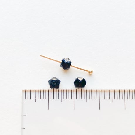 ファセットカットビーズ SS (FEG837 ≒Φ5mm ブラック) 【8個セット】