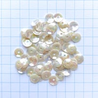 スパンコール亀甲 　5mm（LI 78　オーロラホワイト）【0.5g】