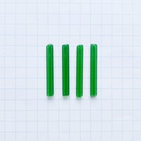 ヴィンテージフランス　竹(チューブ)ビーズパック（No.93 クリアグリーン)    【4本入り】