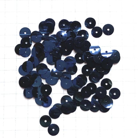 スパンコール ラウンド 5mm（FSCA227  メタリックネイビーブルー）【0.5g】