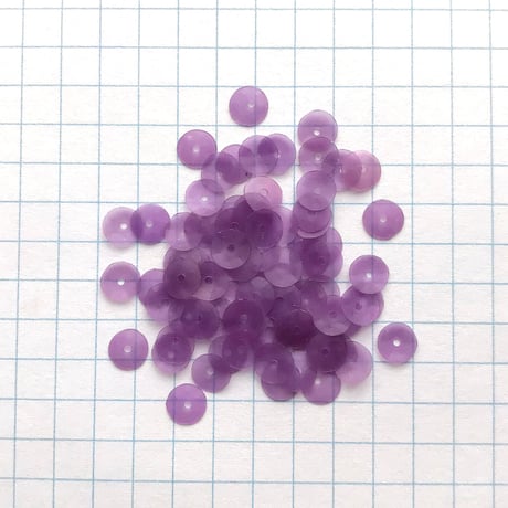 スパンコール ゼラチン製 亀甲　5mm（coha025 パープル）【0.5g】