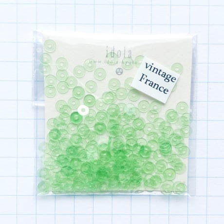 スパンコール 　3mm（coha212　クリアグリーン）【0.5g】
