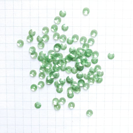 スパンコール 亀甲 4mm（FFS295　ラスターグリーン）【0.4g】