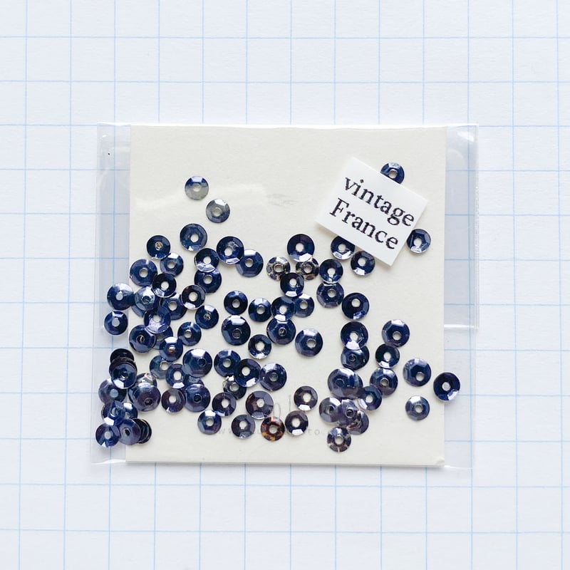 スパンコール メタル製 3mm（KN064 パープル）【0.5g】 | idola