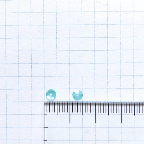 スパンコール 亀甲 4mm（FFS297 アクアブルー）【0.4g】