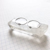 貼り付けリングパーツ・平皿（Φ3mm　シルバー)  【2個セット】