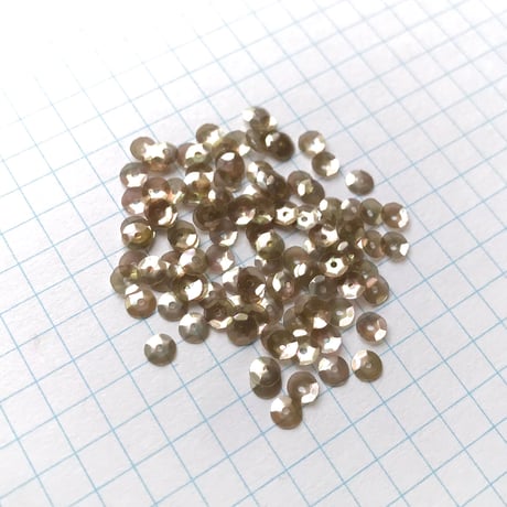 スパンコール 亀甲 4mm (FFS296グレーベージュ)【0.4g】
