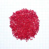 シードビーズ　（JFK049　レッド　size外径:約1.7mm)    【4g】