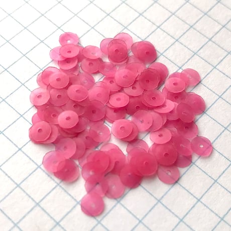 スパンコール ゼラチン製 亀甲　4mm（coha023 ローズ）【0.5g】