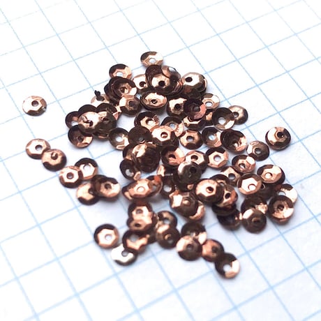 スパンコール 亀甲　3mm（coha515 ブロンズ）【0.4g】