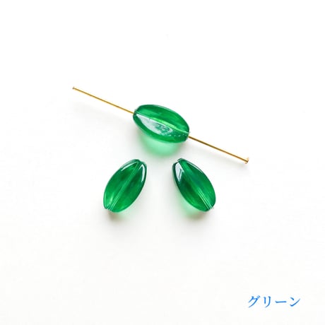 ナツメビーズ (FJ276 プラスティック製)　【単色・2個セット】