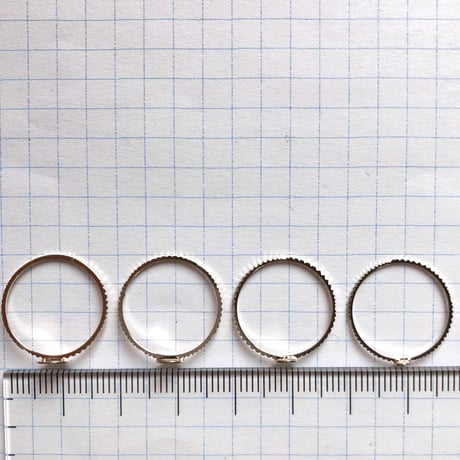 貼り付けリングパーツ・平皿（Φ5mm　ゴールド)  【2個セット】