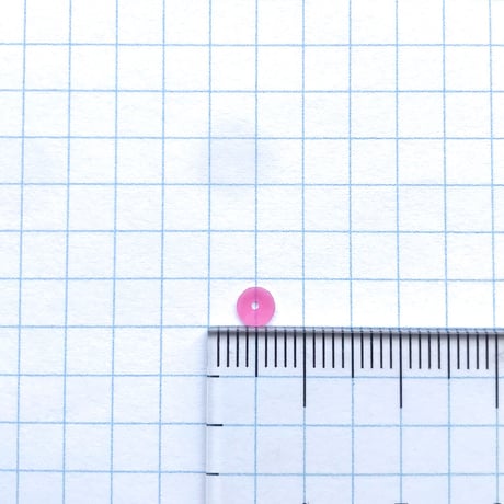 スパンコール ゼラチン製 亀甲　4mm（coha023 ローズ）【0.5g】