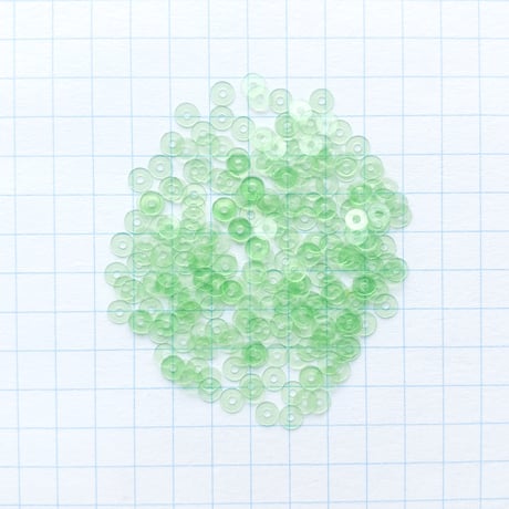 スパンコール 　3mm（coha212　クリアグリーン）【0.5g】