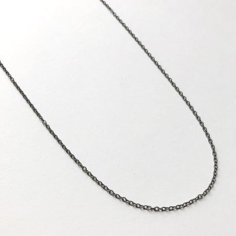 カラーアズキチェーンネックレス（グレー）【40cm】
