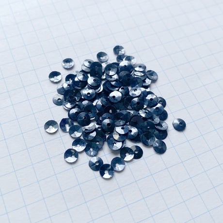 スパンコール ゼラチン製　3.5mm（coha065 メタルブラック）【0.5g】
