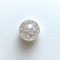ラウンドラメビーズ（FJ330　クリア×シルバー）