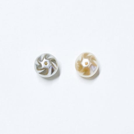 バロックガラスビーズ　M（FJ180/8mm）　【2個セット】