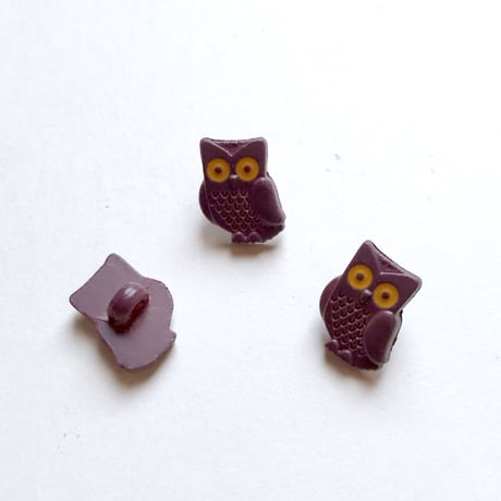 フクロウボタン (JB767225　ボルドー)