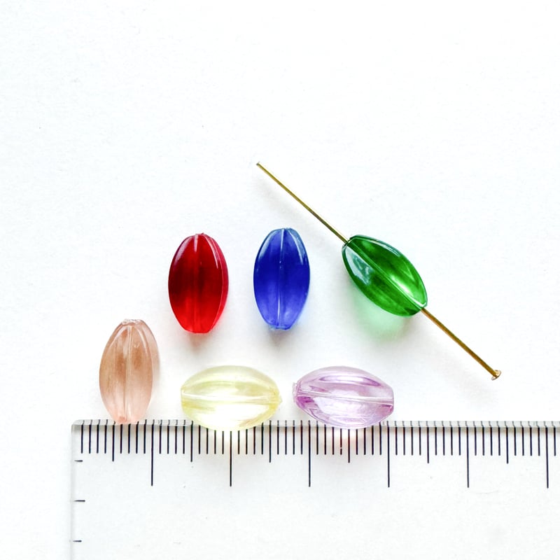 ナツメビーズ (FJ276 プラスティック製) 【単色・2個セット】 | idola