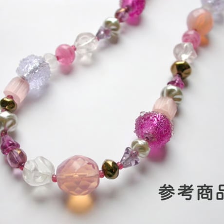 バロックガラスビーズ　M（FJ180/8mm）　【2個セット】