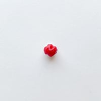 ヴィンテージフランス　デザインビーズ（レッド）【2個セット】