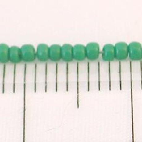 シードビーズ　（JFF017　グリーン　size外径:約1.6mm　丸小)    【4g】