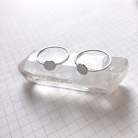 貼り付けリングパーツ・平皿（Φ6mm　シルバー)  【2個セット】