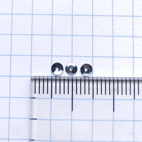 スパンコール 亀甲　3mm（coha516 メタリックライトブルー）【0.4g】