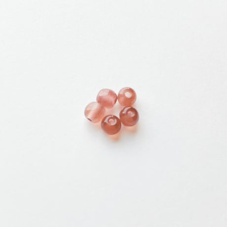 ラウンドビーズ  (FEG1158 ≒Φ4mm ブラウン) 【5個セット】