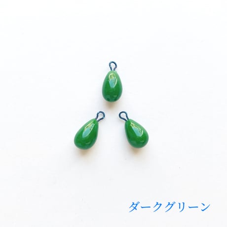 カン付きドロップビーズ（FJ089　クールカラー）
