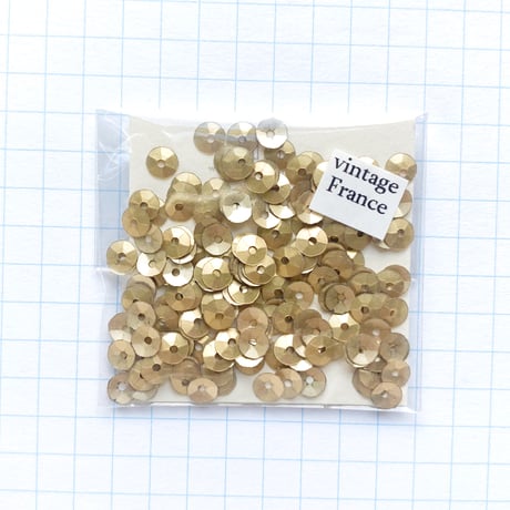 スパンコール ゼラチン製　4mm（coha022 マットゴールド）【0.5g】