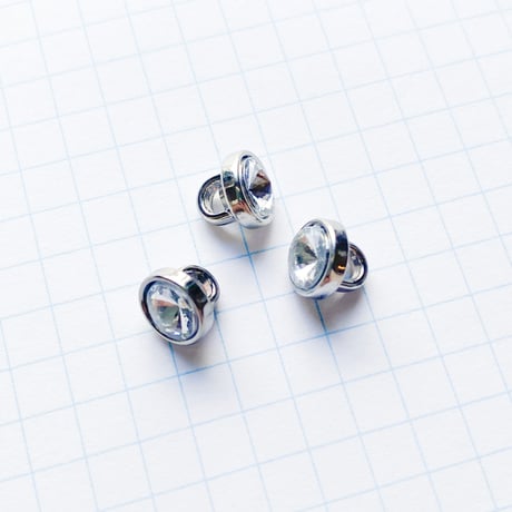 ラインストーンボタン・足付き (JB171006 ≒Φ7mm×8mm)