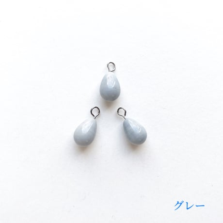 カン付きドロップビーズ（FJ089　クールカラー）