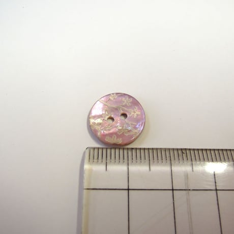 花柄シェルボタン14mm（JB109197 ベビーピンク）