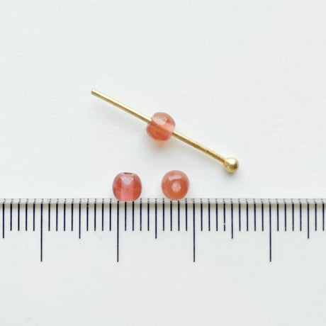 ラウンドビーズ  (FEG1158 ≒Φ4mm ブラウン) 【5個セット】