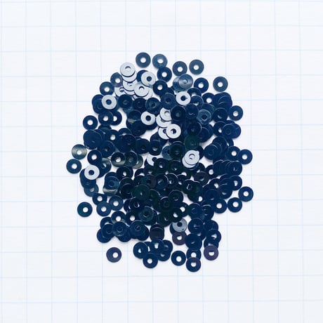 スパンコール ゼラチン製　3mm（FSCA374 ブラック）【0.5g】