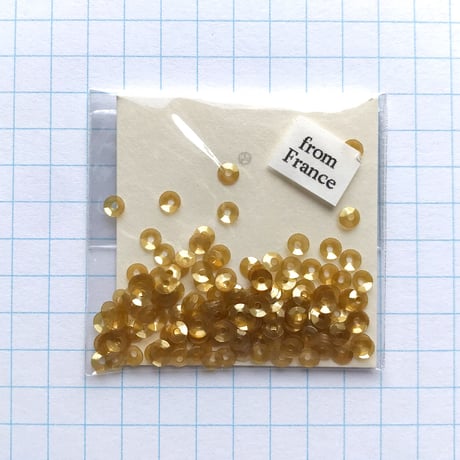 スパンコール　ラウンド（FFS285 トパーズ 3mm/0.3g）